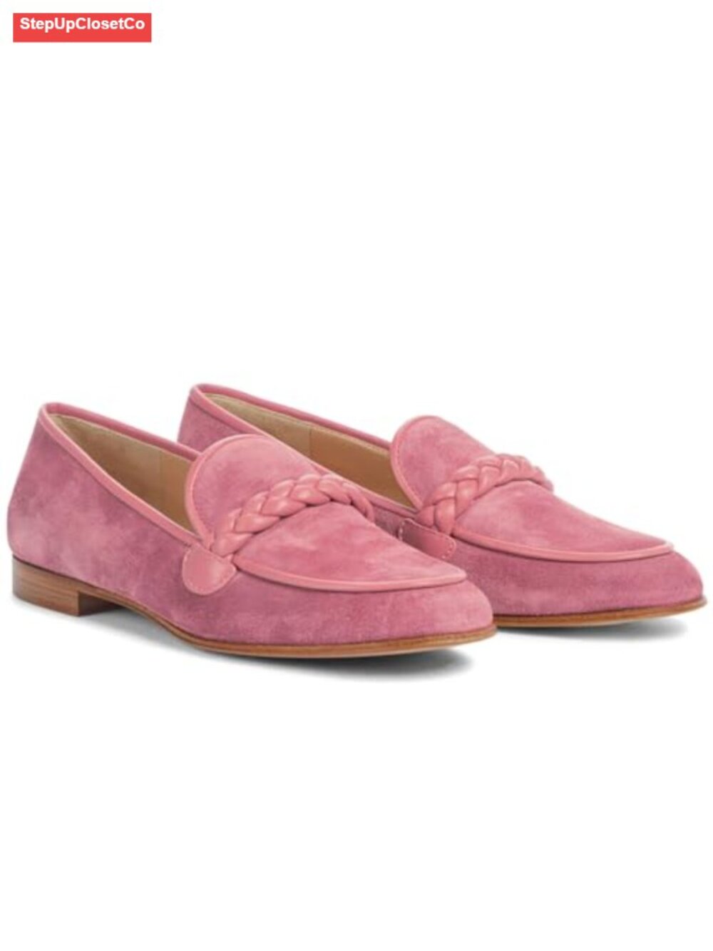 Women Suede Loafer Flats Slip-On Square Toe - Picture 5 of 6